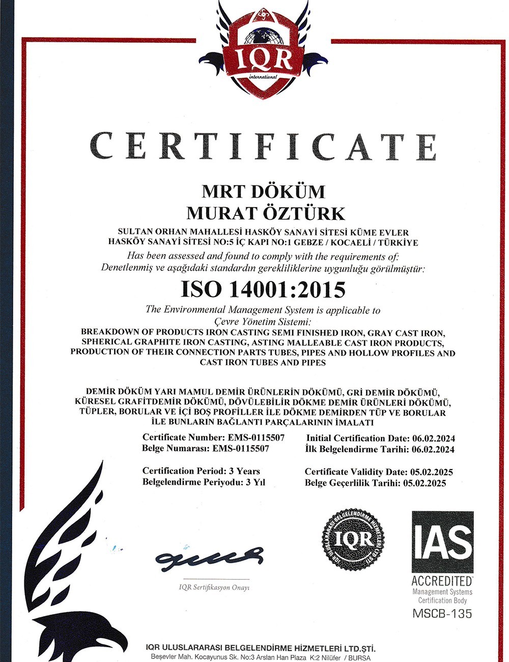 MRT Döküm - Paslanmaz Çelik Döküm