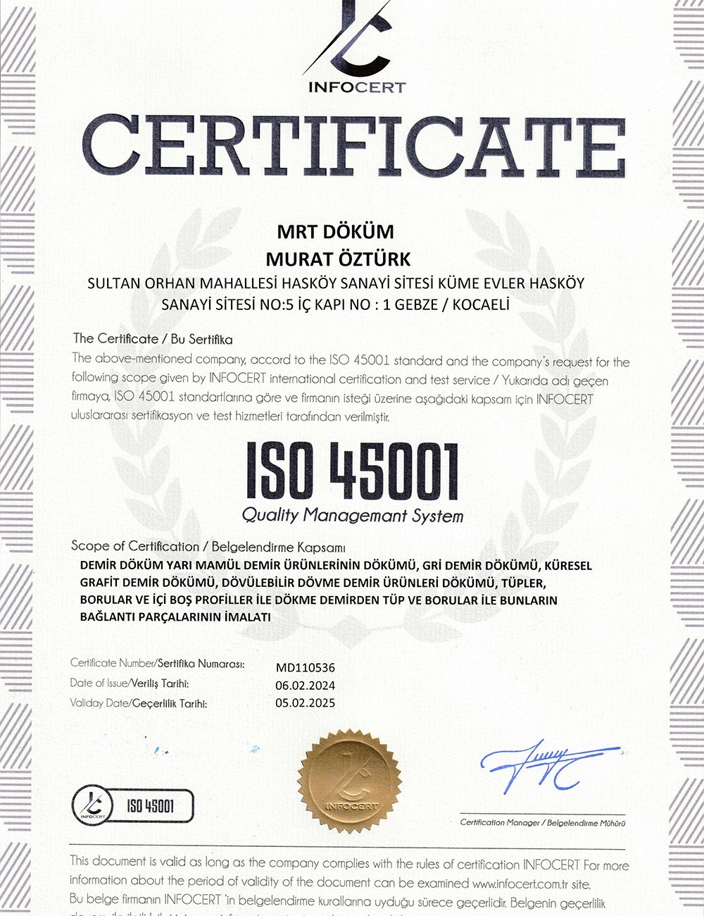 MRT Döküm - Paslanmaz Çelik Döküm